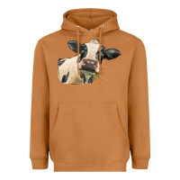 Meerkat holstein heifer face Heavyweight Hoodie - LillyAllenDesigns