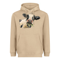 Mushroom holstein heifer face Heavyweight Hoodie - LillyAllenDesigns