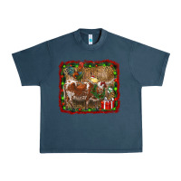 Midnight Navy christmas farm animals Urban Heavy Tee - RanaPortraitStore