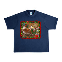 Navy christmas farm animals Urban Heavy Tee - RanaPortraitStore