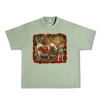 Oil Green christmas farm animals Urban Heavy Tee - RanaPortraitStore