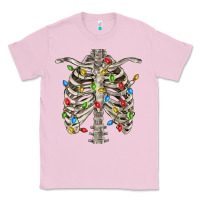 Bubblegum Pink Christmas Rib Cage Classic Tee - FaDigitalArtStudio