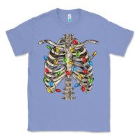 Colony Blue Christmas Rib Cage Classic Tee - FaDigitalArtStudio