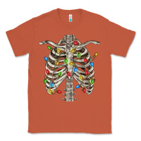 Copper Christmas Rib Cage Classic Tee - FaDigitalArtStudio