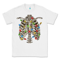 White Christmas Rib Cage Classic Tee - FaDigitalArtStudio