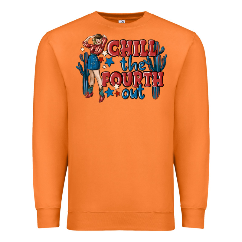 Chill The Fourth Out Malia Premium Sweatshirt by MaliasSmallBusiness | Teevron