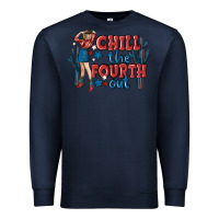 Navy chill the fourth out malia Premium Sweatshirt - MaliasSmallBusiness