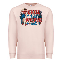 Pale Pink chill the fourth out malia Premium Sweatshirt - MaliasSmallBusiness