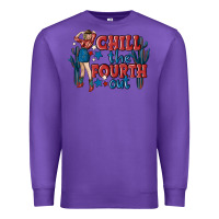 Purple chill the fourth out malia Premium Sweatshirt - MaliasSmallBusiness