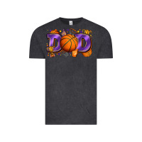 Vintage Black dad basketball Vintage Tee - Zillion Design Studio