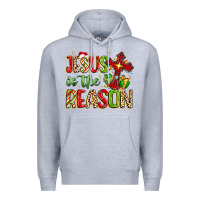 Heather Grey jesus is the reason Premium Hoodie - MaliasSmallBusiness