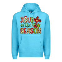Ocean Blue jesus is the reason Premium Hoodie - MaliasSmallBusiness