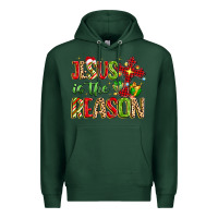 Sports Green jesus is the reason Premium Hoodie - MaliasSmallBusiness