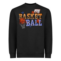 Black basketball Heavyweight Sweatshirt - texasbilliewilder