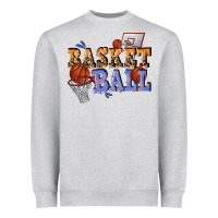 Heather Grey basketball Heavyweight Sweatshirt - texasbilliewilder