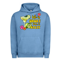 Pigment Pebble Blue life is short make it salty Urban Hoodie - Jasminsmagicworld