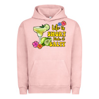 Pigment Salmon life is short make it salty Urban Hoodie - Jasminsmagicworld