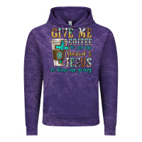 Cloud Purple give me coffee to get me started Vintage Hoodie - texasbilliewilder
