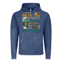 Vintage Denim give me coffee to get me started Vintage Hoodie - texasbilliewilder