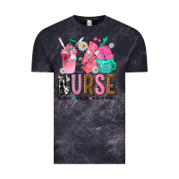 Cloud Black nurse coffee scrubs rubber gloves Vintage Tee - texasbilliewilder