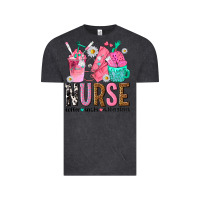 Vintage Black nurse coffee scrubs rubber gloves Vintage Tee - texasbilliewilder