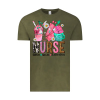 Vintage Olive nurse coffee scrubs rubber gloves Vintage Tee - texasbilliewilder