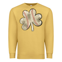 Antique Gold baseball distressed shamrock Premium Sweatshirt - MaliasSmallBusiness