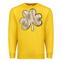 Lemon baseball distressed shamrock Premium Sweatshirt - MaliasSmallBusiness