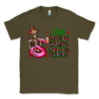 Army Green hello summer Classic Tee - CowhideDigitalArt