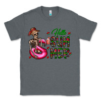 Charcoal Heather hello summer Classic Tee - CowhideDigitalArt