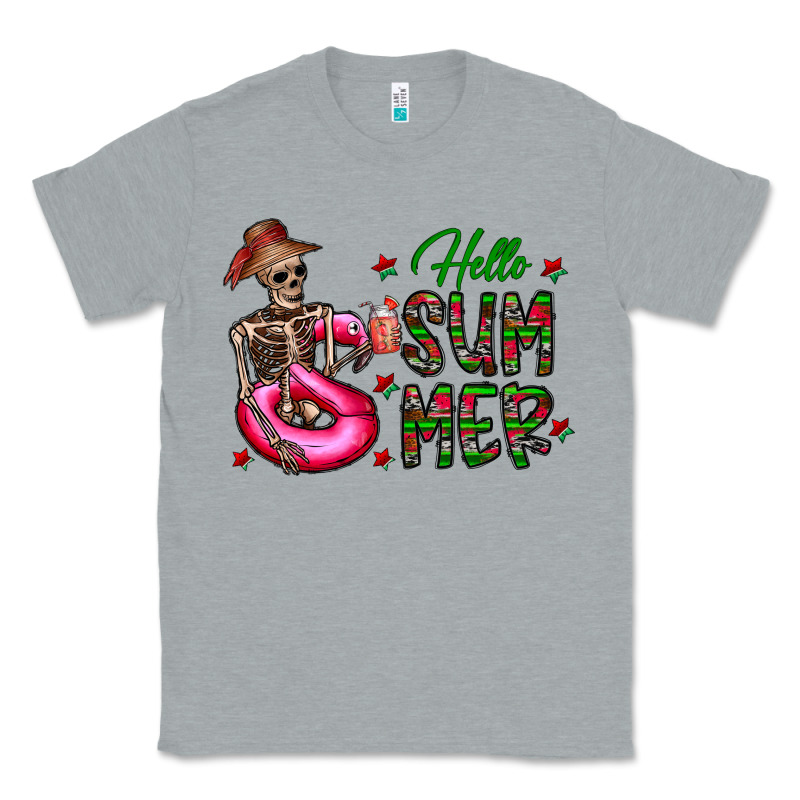 Hello Summer Classic Tee by CowhideDigitalArt | Teevron