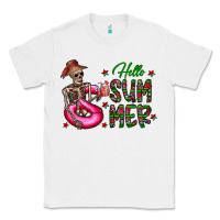 White hello summer Classic Tee - CowhideDigitalArt