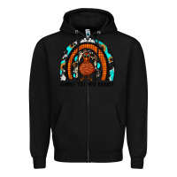 Black gobble till you wobble rainbow Zipper Hoodie - JahusDesignShop