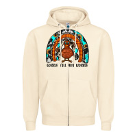 Sandshell gobble till you wobble rainbow Zipper Hoodie - JahusDesignShop