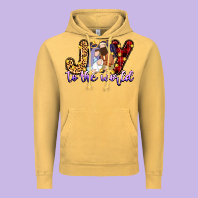 Joy To The World Vintage Hoodie Designed By Zillion Design Studio