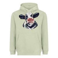 Matcha holstein calf face Heavyweight Hoodie - LillyAllenDesigns