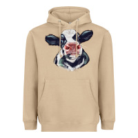 Mushroom holstein calf face Heavyweight Hoodie - LillyAllenDesigns