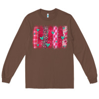 Chestnut valentines day brushstroke Long Sleeve Tee - OliviaCreatesArt