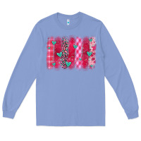 Colony Blue valentines day brushstroke Long Sleeve Tee - OliviaCreatesArt