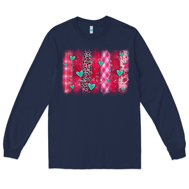 Valentines Day Brushstroke Long Sleeve Tee by OliviaCreatesArt | Teevron