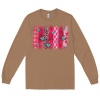 Toasted Coconut valentines day brushstroke Long Sleeve Tee - OliviaCreatesArt