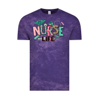 Cloud Purple nurse life Vintage Tee - texasbilliewilder