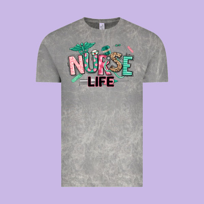 Nurse Life Vintage Tee Designed By Texasbilliewilder