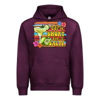 Mauve Wine life is short make it salty Urban Hoodie - Jasminsmagicworld
