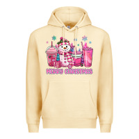 Pina Colada merry christmas snowman coffee cups Premium Hoodie - MaliasSmallBusiness