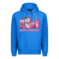 True Royal merry christmas snowman coffee cups Premium Hoodie - MaliasSmallBusiness