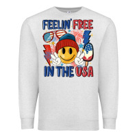 Oatmeal Heather feelin free in the usa Premium Sweatshirt - MaliasSmallBusiness