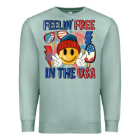 Seafoam feelin free in the usa Premium Sweatshirt - MaliasSmallBusiness
