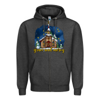 Charcoal Heather Christmas church and snow grace and mercy Zipper Hoodie - AdoDesignShop