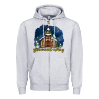 Heather Grey Christmas church and snow grace and mercy Zipper Hoodie - AdoDesignShop